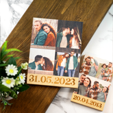 Personalised Couples Wooden Photo Block